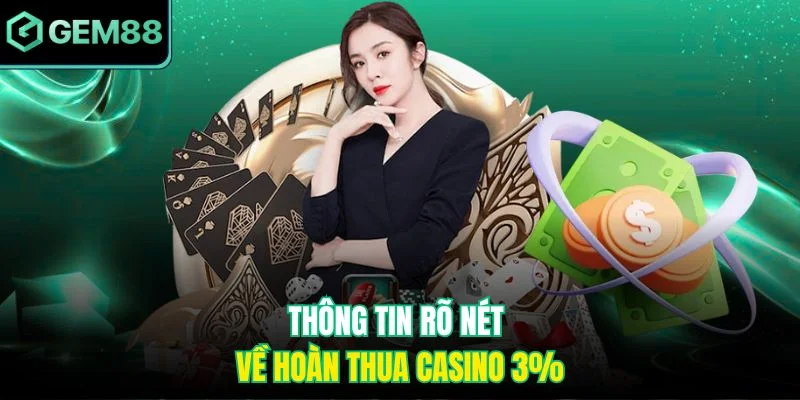 Hoàn Thua Casino 3% – Cơ Hội Giảm Thiệt Hại Tối Đa Khi Chơi 2 Thông tin rõ nét về hoàn thua casino 3%